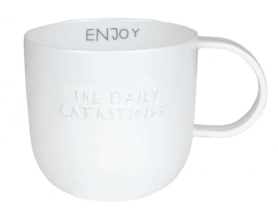 Κούπα Πορσελάνινη Enjoy The Daily RD0016555 8,5x8cm White Raeder Πορσελάνη