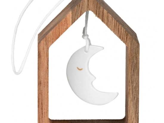 Στολίδι Χριστουγεννιάτικο Moon RD0092123 5x7cm Natural-White Raeder