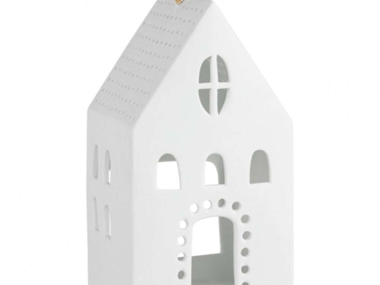 Διακοσμητικό Χριστουγεννιάτικο Lighthouse Angular RD0090678 9,5x16cm White-Gold Raeder
