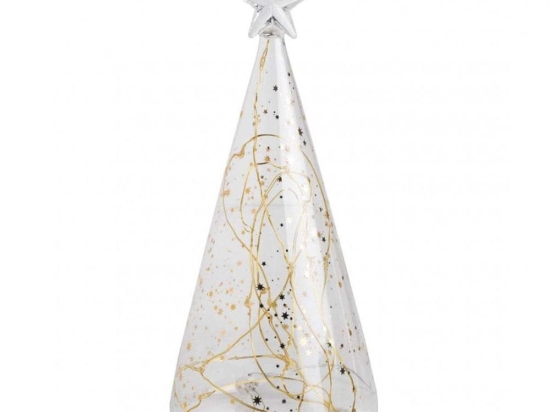 Διακοσμητικό Δεντράκι LED Stars RD0089962 10x22cm Clear-Gold Raeder
