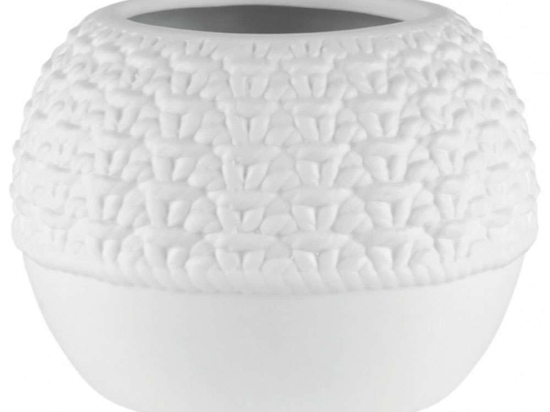 Βάση Ρεσώ Knit RD0017216 Φ9x6,5cm White Raeder Πορσελάνη