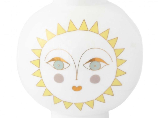 Βάζο Πορσελάνινο Serena Shiny RD0051269 Φ9x10cm Multi-White Raeder Πορσελάνη