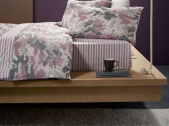 Παπλωματοθήκη Camu 61 9307053 Σετ 4τμχ Bordeaux Bassetti Υπέρδιπλo 250x210cm 100% Βαμβάκι