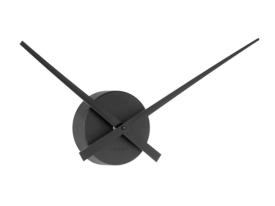 Ρολόι Τοίχου KA4348BK Little Big Time Mini Black Karlsson Αλουμίνιο