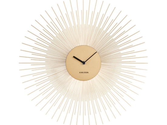 Ρολόι Τοίχου KA5817GD Peony D.45cm Gold Karlsson Μέταλλο