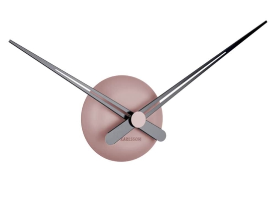 Ρολόι Τοίχου KA5838PI LBT Mini Sharp Pink Karlsson Πολυρεσίνη