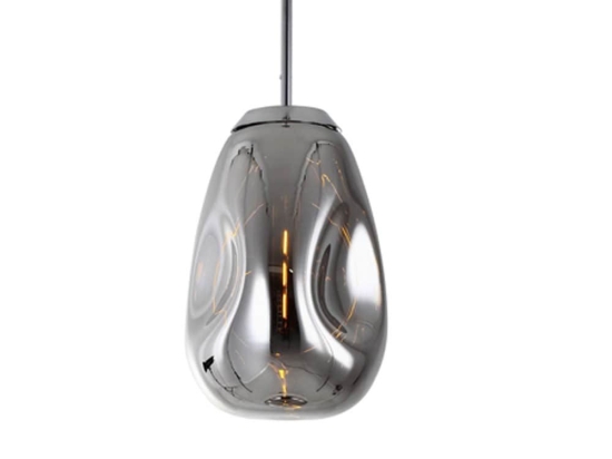 Φωτιστικό Οροφής Από Φυσητό Γυαλί LM1530 Medium Chrome Leitmotiv Γυαλί