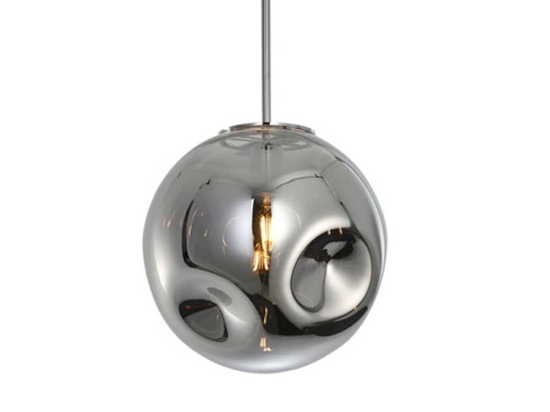 Φωτιστικό Οροφής Από Φυσητό Γυαλί LM1932CH Round Chrome Leitmotiv Γυαλί