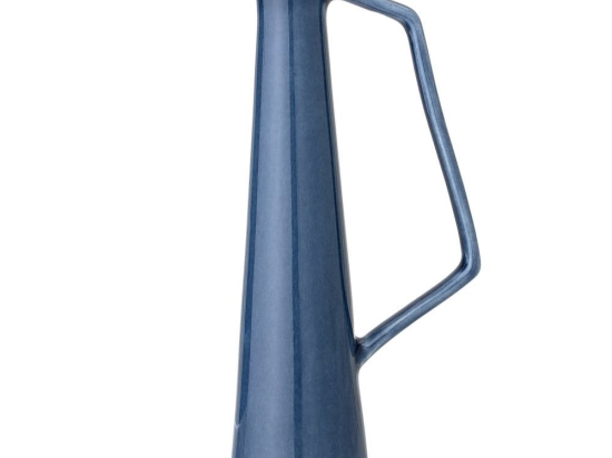 Βάζο 82045612 5,5xH20,5xW9,5cm Blue Bloomingville Πηλός