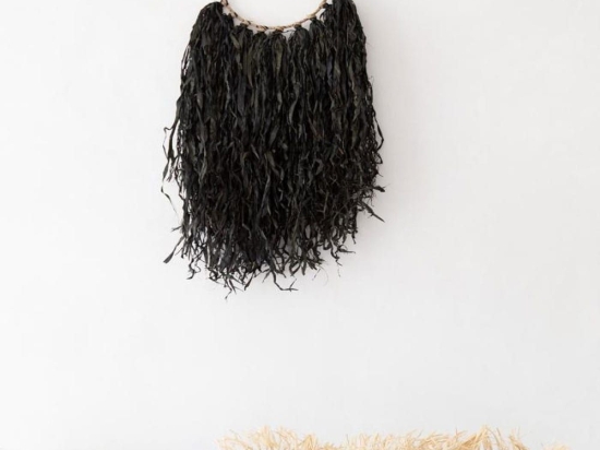 Διακοσμητικό Τοίχου The Used To Be Wild JABR028B 90x40 Black Bazar Bizar Ψάθα