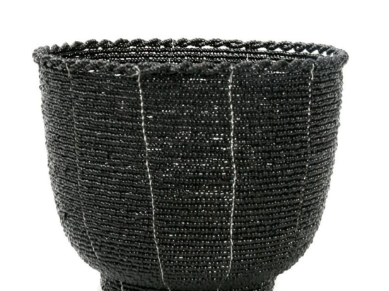 Καλάθι The Beaded Candy Bowl Beads BABE012B-M 13x13x10 Black Bazar Bizar Beads