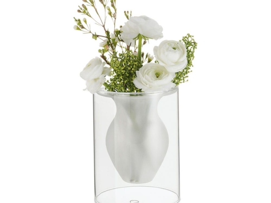 Βάζο Esmeralda 149002 16cm Clear Philippi Γυαλί