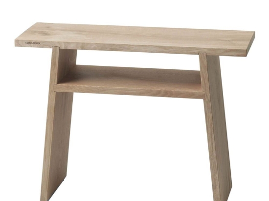 Σκαμπό Mink MINBBM-387 60x23x45cm Oak Aquanova Ξύλο
