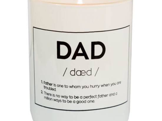 Κερί Σε Γυάλινο Δοχείο DC0424 Dad 8x9cm Fisura Παραφίνη