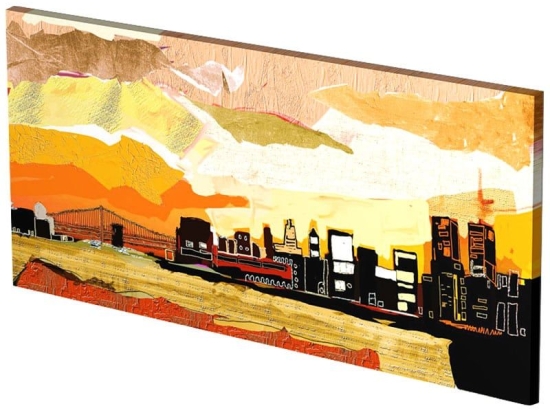 Πίνακας Σε Καμβά LH25 115x55cm Multi Οριζόντιοι Καμβάς