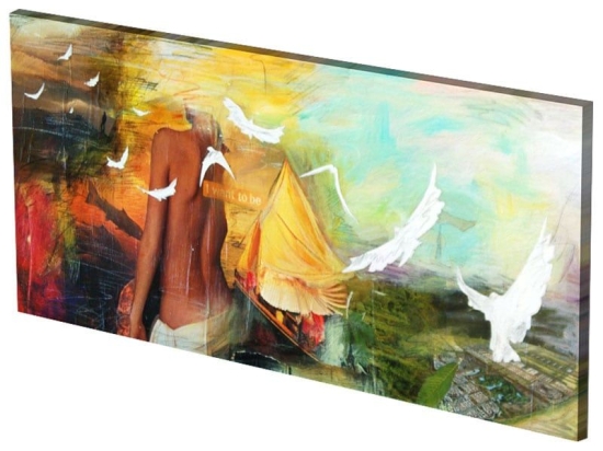 Πίνακας Σε Καμβά LH72 115x55cm Multi Οριζόντιοι Καμβάς