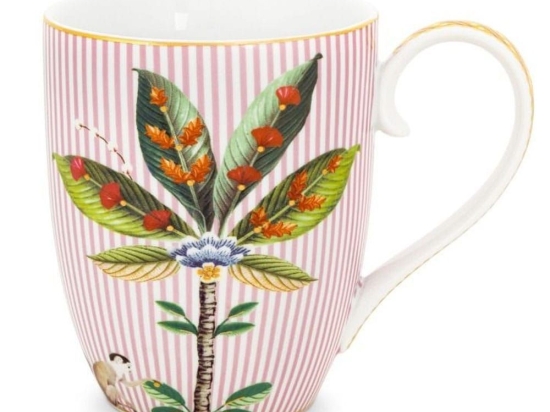 Κούπα 51002216 La Majorelle XL 450ml Pink Pip Studio Πορσελάνη