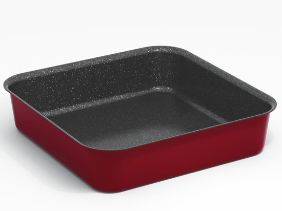Ταψί Τετράγωνο Electra Granite 06.84.36 Νο 36 Red Keystone Αλουμίνιο