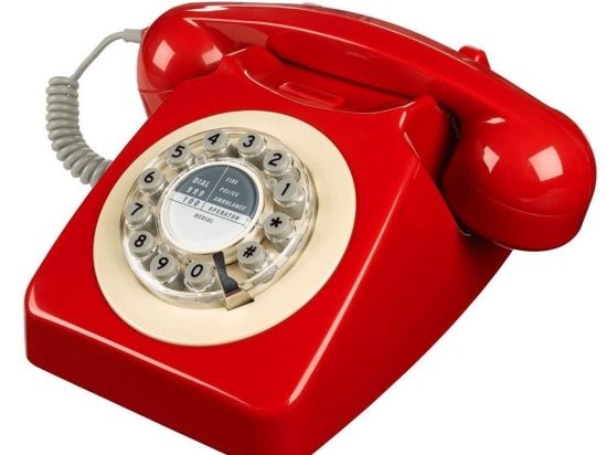 Τηλέφωνο Ρετρό 60's 746 TP037 Red Wild&Wolf Πλαστικό