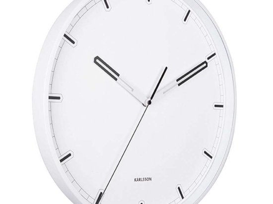 Ρολόι Τοίχου Dipped KA5775BK Φ40cm White Karlsson Μέταλλο