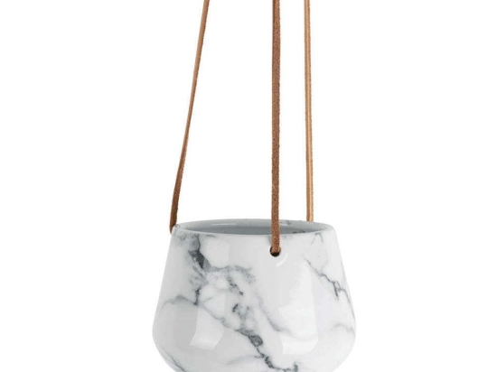 Κασπώ Κρεμαστό Marble PT3734WH 12,2x9,5cm White Present Time Κεραμικό