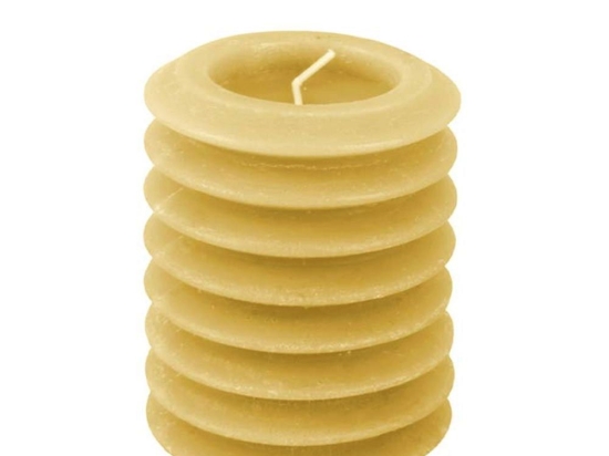 Κερί Circles PT3793YE 7,5x10cm Yellow Present Time Παραφίνη