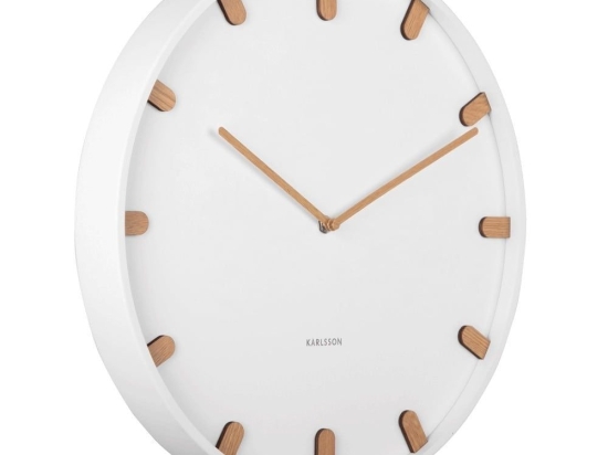 Ρολόι Τοίχου Grace KA5942WH 40x4,5cm White Karlsson Μέταλλο