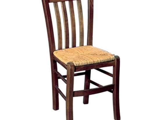 Καρέκλα Ψάθα Casa Ρ966,Ε2 Εμποτισμένο Καρυδί 42x45x88cm Ξύλο,Ψάθα