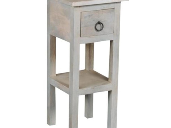  Έπιπλο Stand Χαμηλό Maison Classic ΕΙ930,2 Antique Λευκό 25x25H55cm
