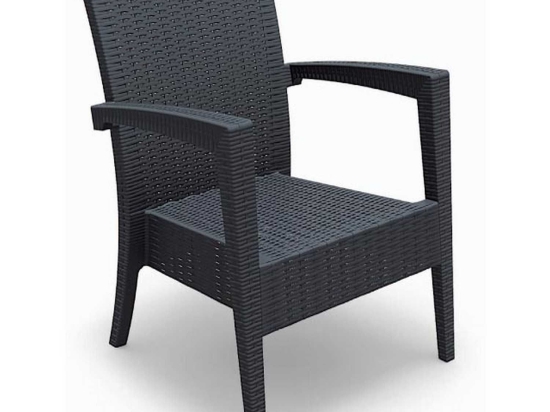 Πολυθρόνα Miami Dark Grey 53-0053 Siesta
