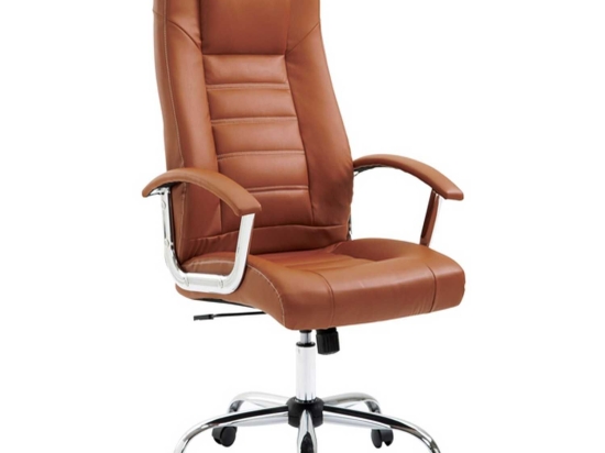 Πολυθρόνα Γραφείου Bs8600 Brown 01-0139 62Χ70Χ114-124cm