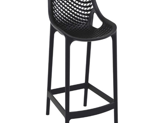 Σκαμπό Μπαρ Air 65 Black 20-0374 44X51X65/95cm Siesta Πολυπροπυλένιο