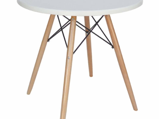 Τραπέζι Randy Werzalit White 08-0011 Φ60cm Werzalit,Ξύλο