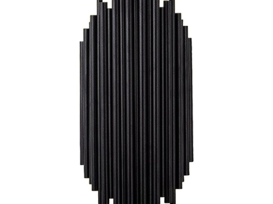 Φωτιστικό τοίχου - απλίκα PWL-1209 pakoworld Ε14 μαύρο 22x11x50εκ