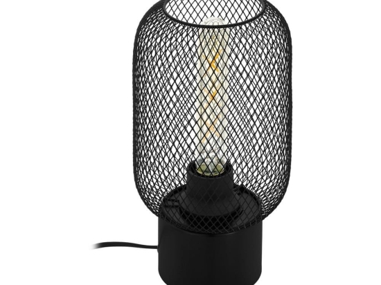 Φωτιστικό Επιτραπέζιο Wrington 43096 Black Eglo Μέταλλο