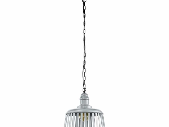 Φωτιστικό Οροφής Κρεμαστό Wraxall 1 33025 Black-Silver Eglo Μέταλλο