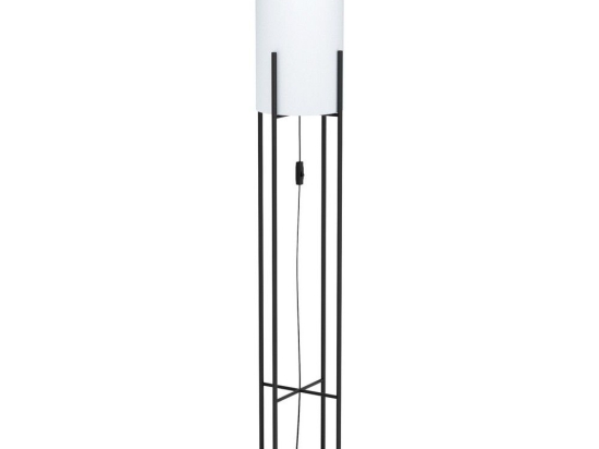 Φωτιστικό Δαπέδου Glastonbury 43141 Black-White Eglo Μέταλλο