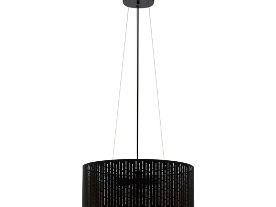 Φωτιστικό Οροφής Κρεμαστό Varillas 98313 Black-Gold Eglo Μέταλλο,Ύφασμα