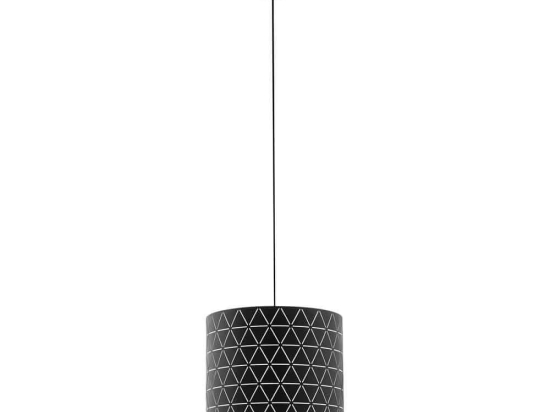 Φωτιστικό Οροφής Κρεμαστό Ramon 98351 Black Eglo Μέταλλο, Μεμβράνη