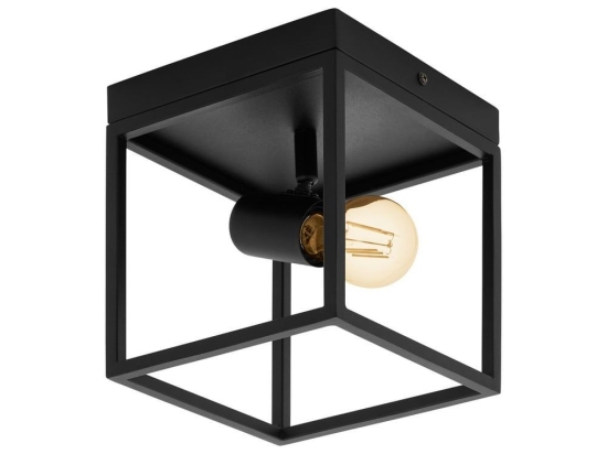 Φωτιστικό Οροφής Πλαφονιέρα Silentina 98331 Black Eglo Μέταλλο