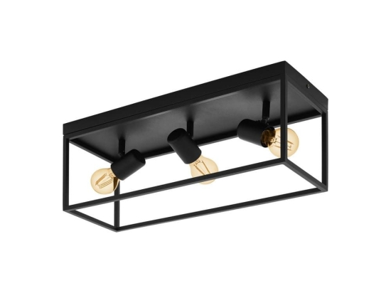 Φωτιστικό Οροφής  Silentina 98333 Black Eglo Μέταλλο
