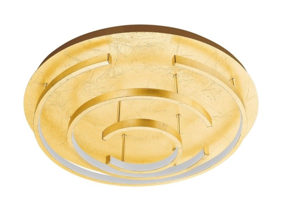 Φωτιστικό Οροφής Πλαφονιέρα Led Pozondon 98488 Gold Eglo Μέταλλο,Πλαστικό