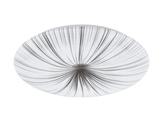 Φωτιστικό Οροφής Πλαφονιέρα Led Nieves 98326 White-Silver Eglo Μέταλλο,Πλαστικό