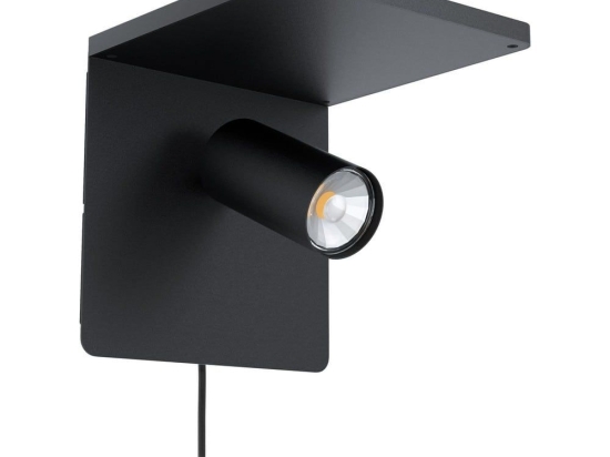 Φωτιστικό Τοίχου - Απλίκα Led Ciglie 98263 Black Eglo Μέταλλο
