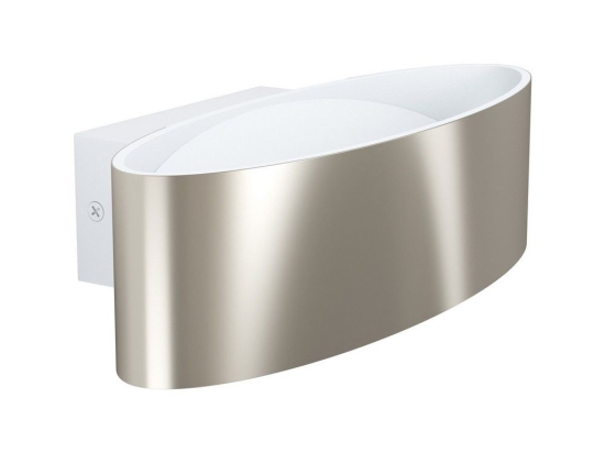 Φωτιστικό Τοίχου - Απλίκα Led Maccacari 98543 White-Silver Eglo Μέταλλο,Πλαστικό