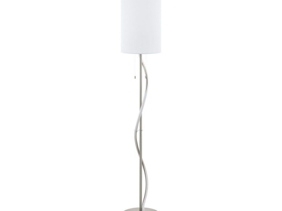 Φωτιστικό Δαπέδου Led Espartal 98309 White Eglo Μέταλλο,Ύφασμα