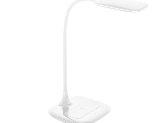 Φωτιστικό Γραφείου Led Με Ασύρματο Φορτιστή Qi Pad Masserie 98247 White Eglo