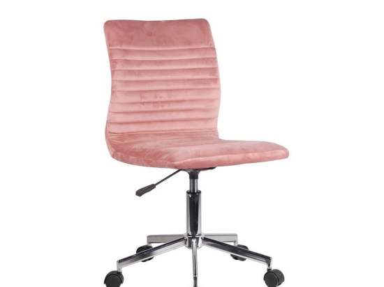 Καρέκλα Γραφείου Peppa Dusty Pink 44x56,5x82/92cm 25-0469