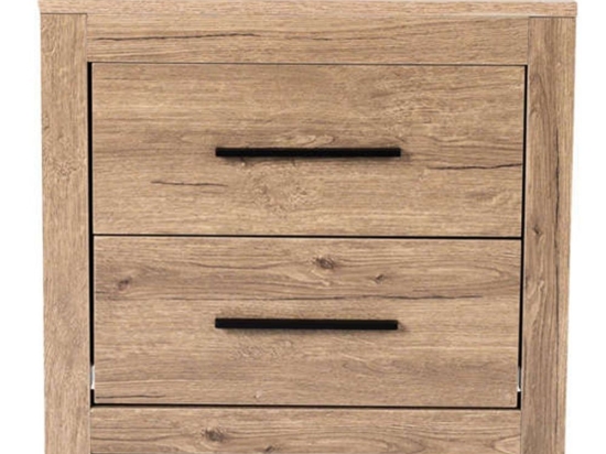 Κομοδίνο Dodo Dark Oak 58x39x56cm 09-0935 Μελαμίνη