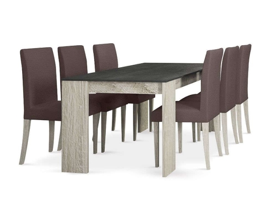 Τραπέζι Intro Cement-Sonoma 170x90x76cm 02-0220 Μελαμίνη